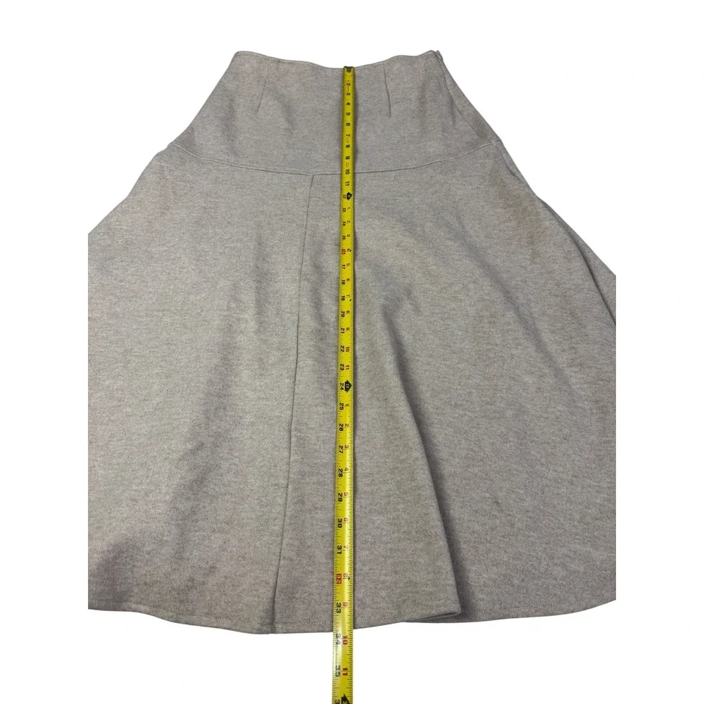 OGL Oatmeal Heather Knit A-Line Midi Skirt High Waisted Size M‎ New With Tags